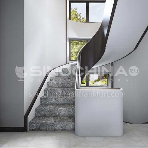 Natural gray modern marble staircase M-KA04H